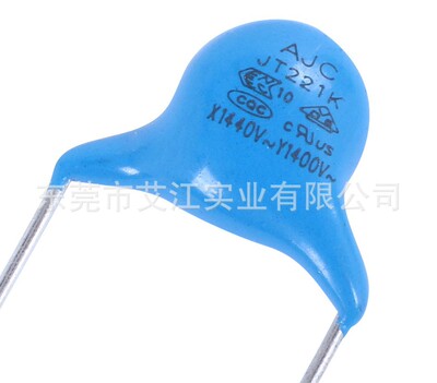 【AJC厂家直销】Y1安规陶瓷电容221K/400V 单层陶瓷电容 Y1 Y2